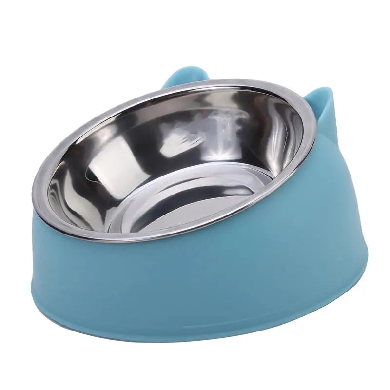 Gekantelde voerbak voor katten