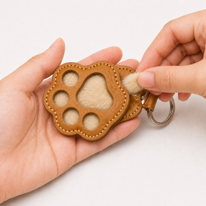 Sleutelhanger met medaillon voor huisdierhaar
