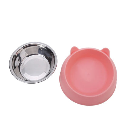 Gekantelde voerbak voor katten