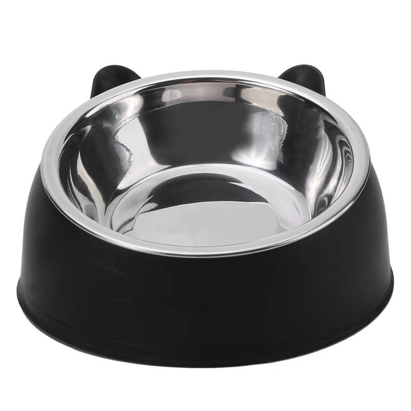 Gekantelde voerbak voor katten