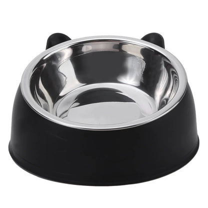 Gekantelde voerbak voor katten